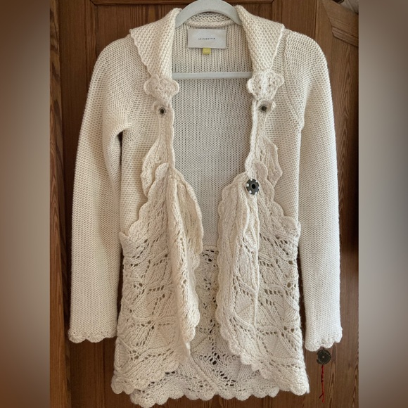 Anthropologie Leifsdottir Loamy Hills Cardigan Sweater Sweatercoat XS EUC - Picture 3 of 11